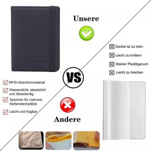 PORTA PASAPORTE CON PROTECCIÓN RFID