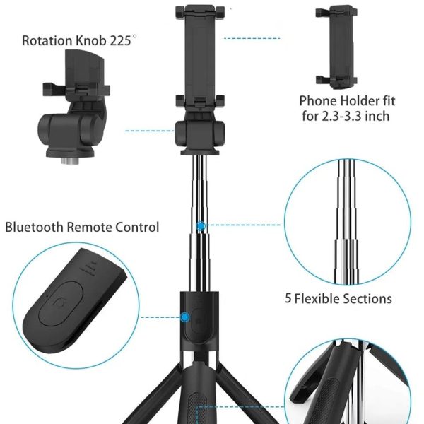 Tripode Palo Selfie Con Bluetooth - Image 4