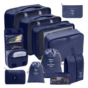 Organizador De Equipaje Para Maleta Kit Viajero x 11 bolsas